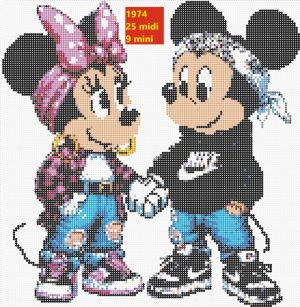 Mickey Mouse og Minnie Mouse 1974 | Disney