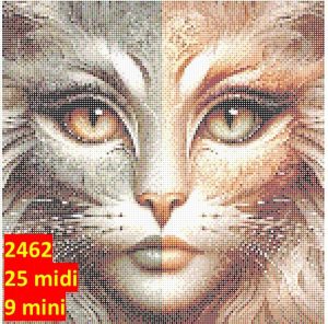 Kvinde med katteansigt 2462