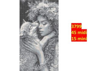 Kvinde med ulv 3799